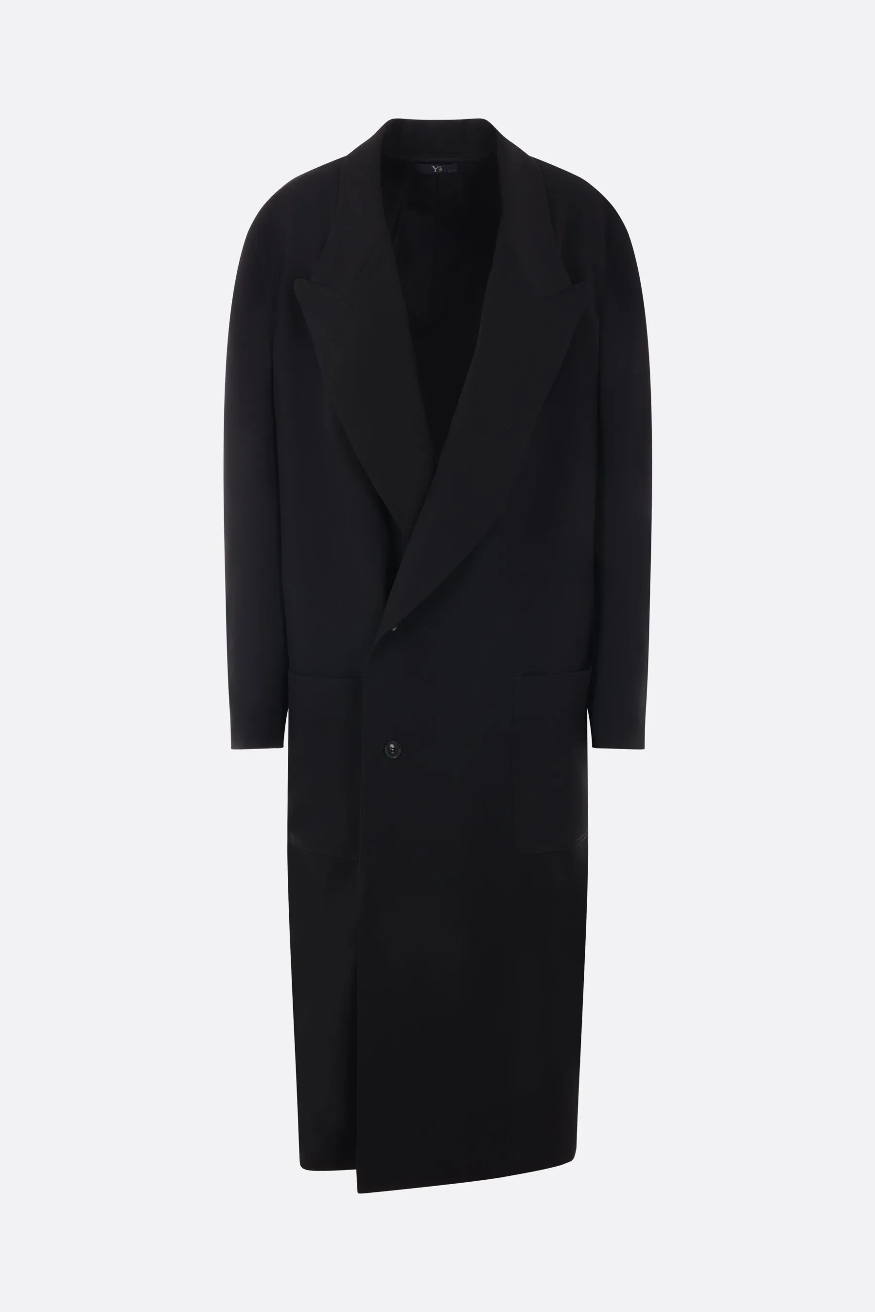 single-breasted wool coat