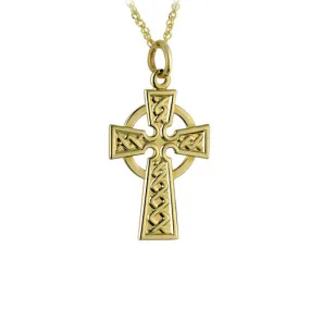 Small Celtic Cross Necklace - Gold (10k or 14k)