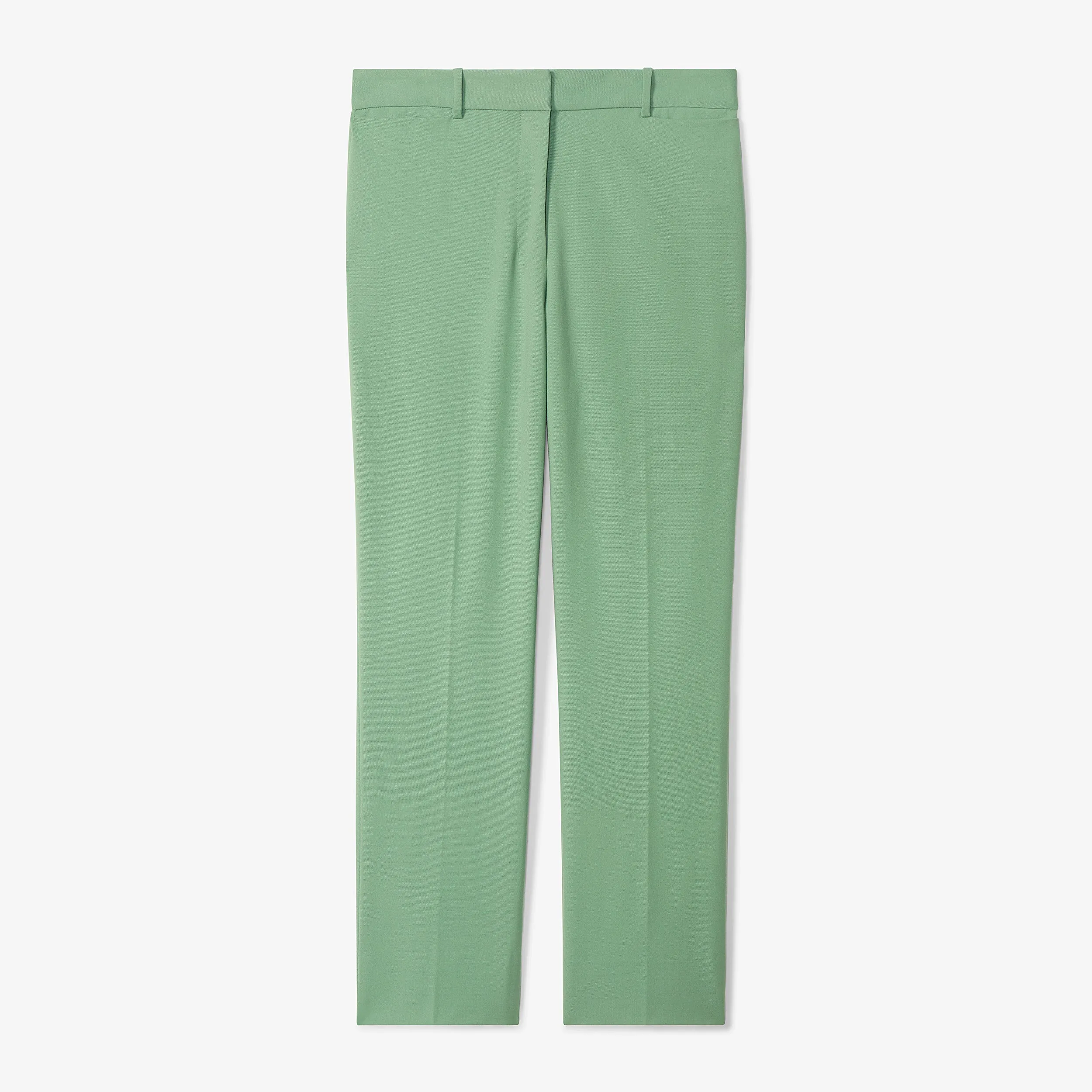 Smith Straight Trouser - Washable Wool Twill :: Parisian Green