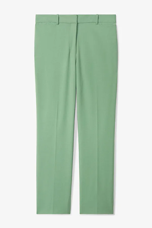 Smith Straight Trouser - Washable Wool Twill :: Parisian Green