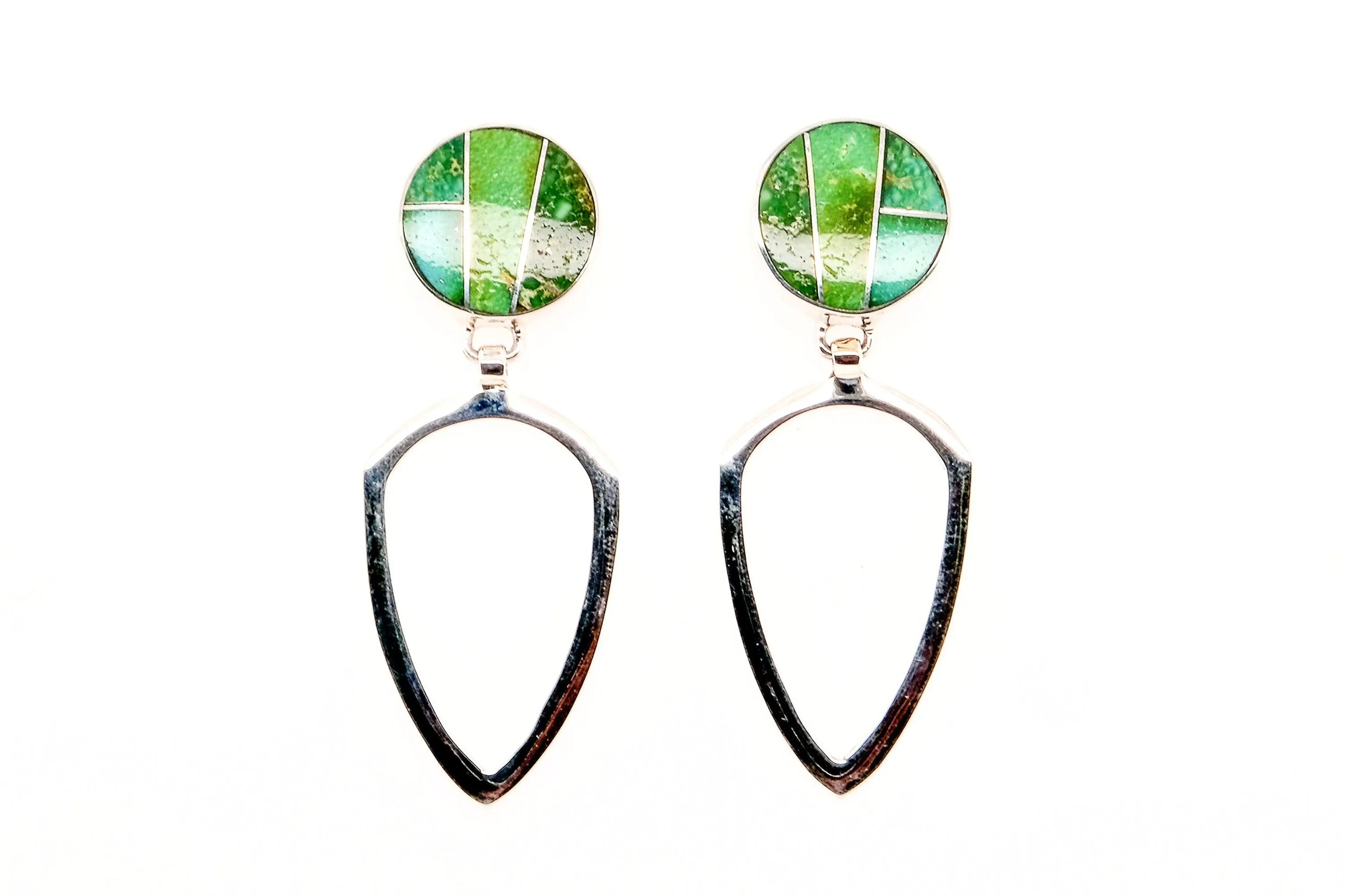 Sonoran Turquoise Loop Earrings by David Rosales