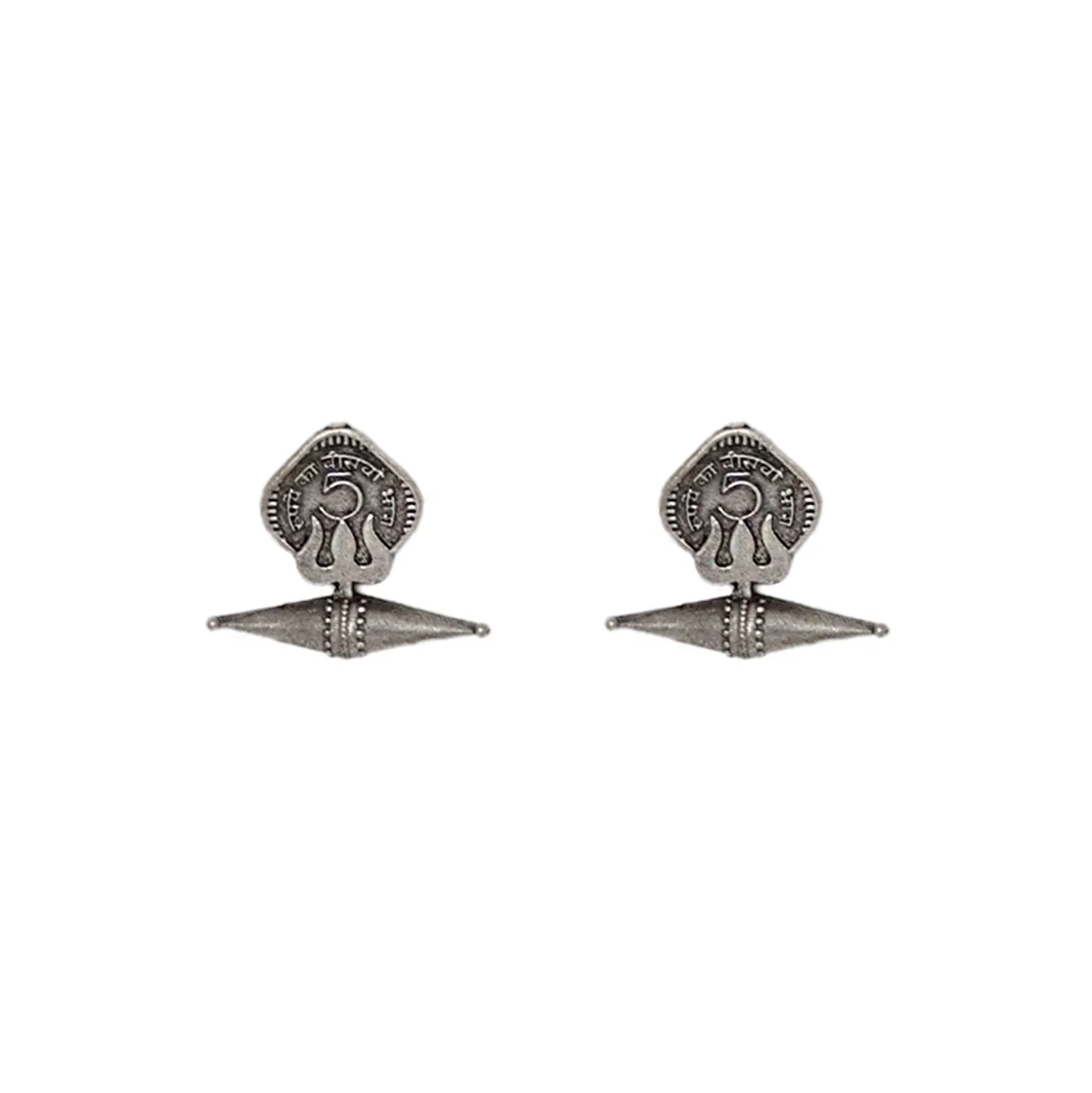 Teejh Aisha Silver Oxidised Earrings