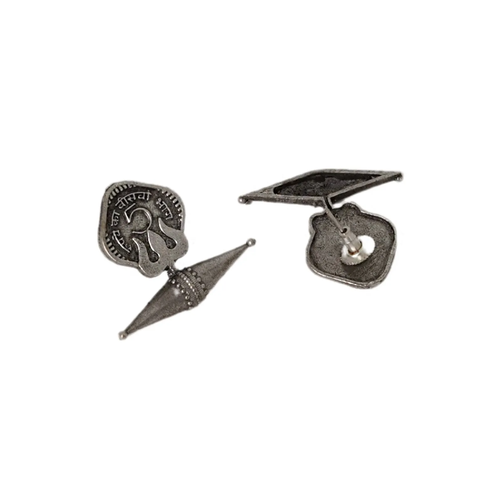 Teejh Aisha Silver Oxidised Earrings