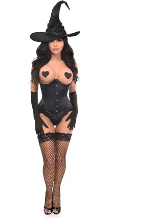 Top Drawer 3 PC Pin-Up Witch Corset Costume