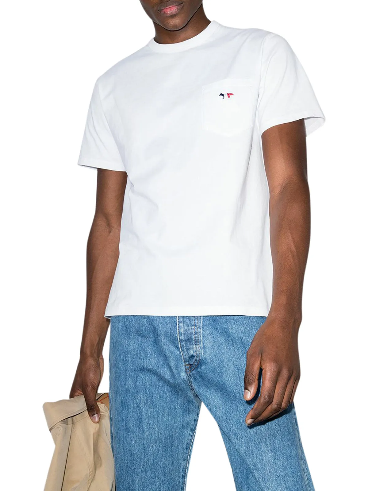 TRICOLOR FOX PATCH CLASSIC POCKET TEE-SHIRT