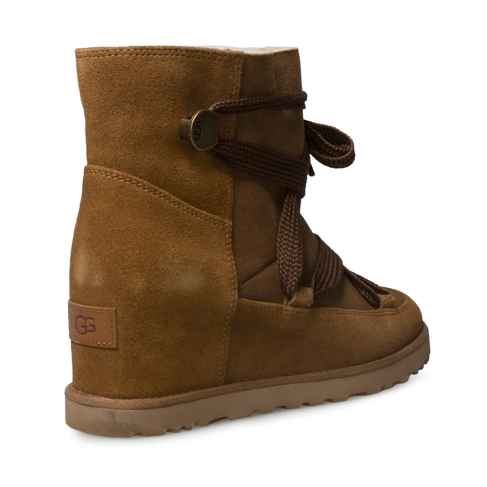 UGG Classic Femme Lace Up Chestnut Boots - Women's