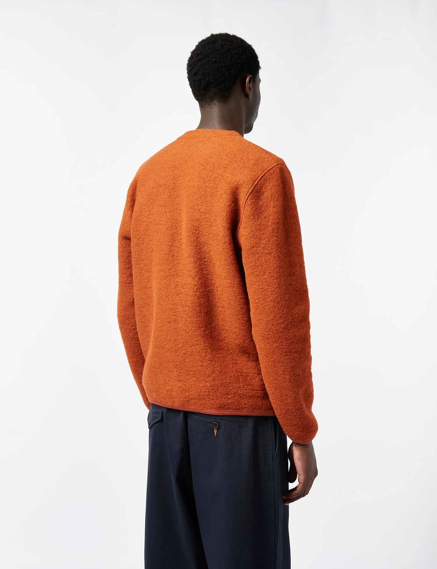 Universal Works Cardigan (Wool) - Orange