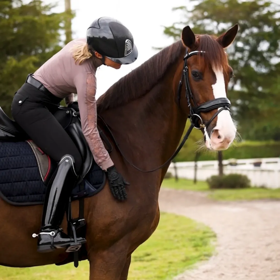 Valentina Black Patent Sparkle Snaffle Bridle