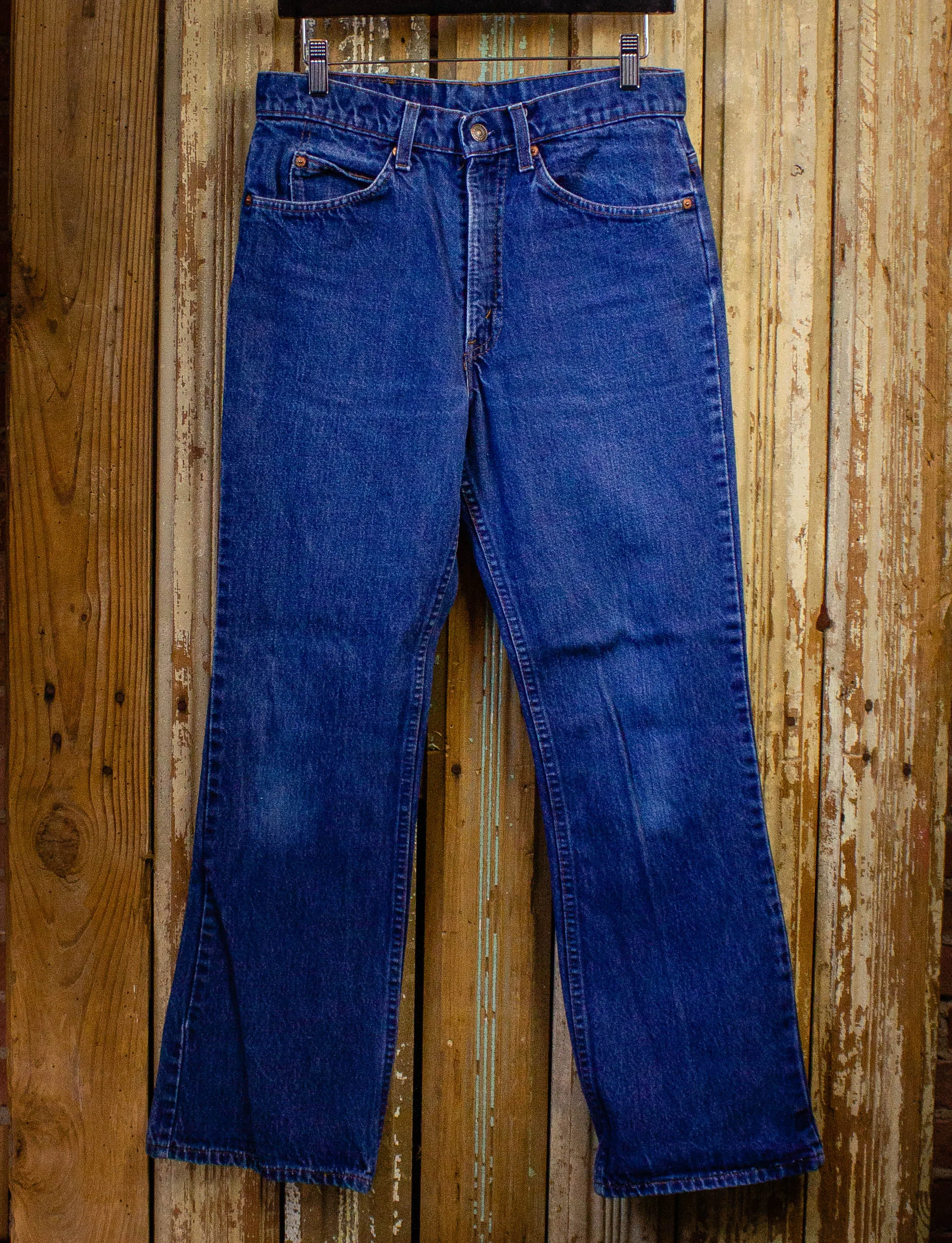 Vintage Levi's USA Orange Tab 517 Denim Jeans 70s Dark Wash 30x29