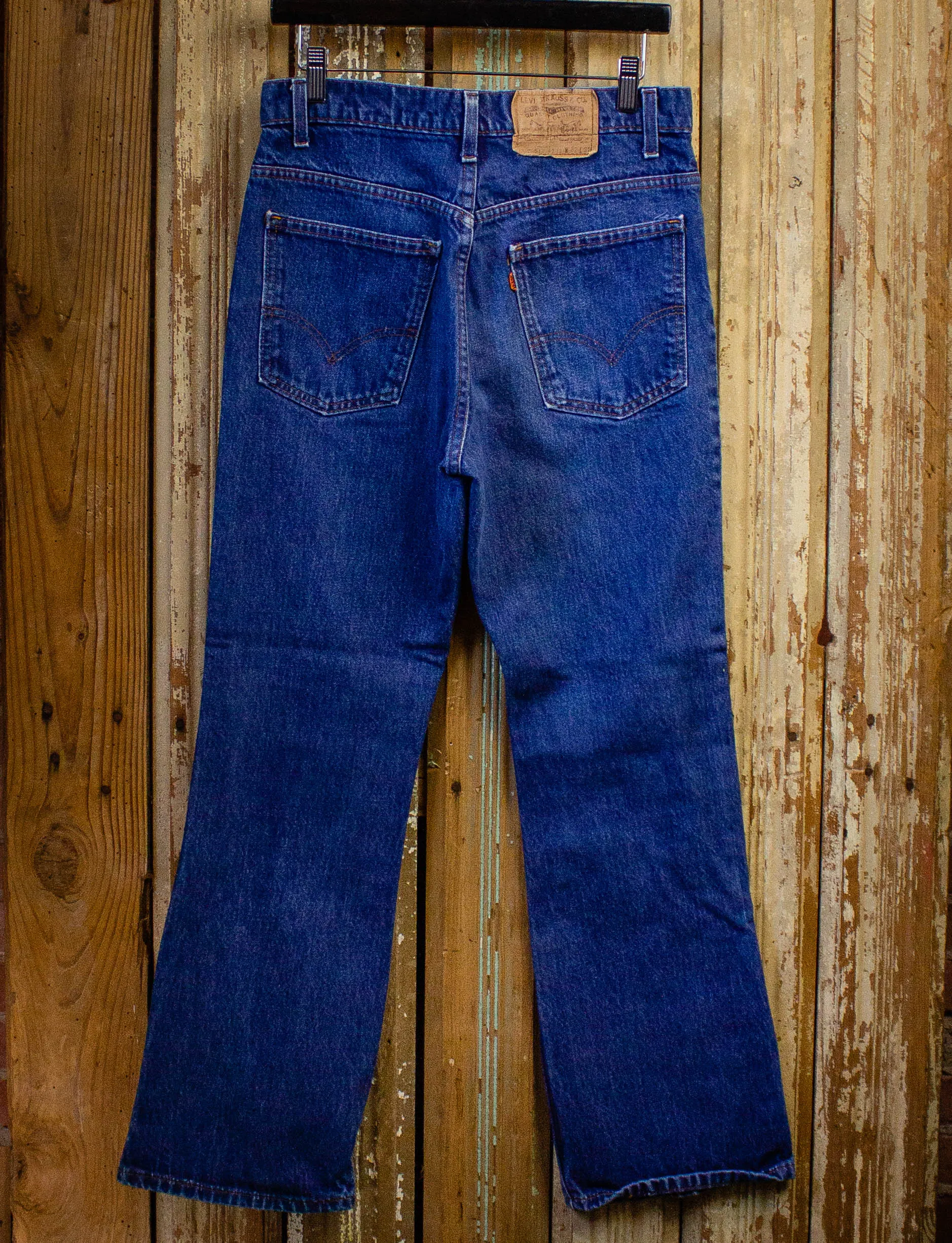 Vintage Levi's USA Orange Tab 517 Denim Jeans 70s Dark Wash 30x29