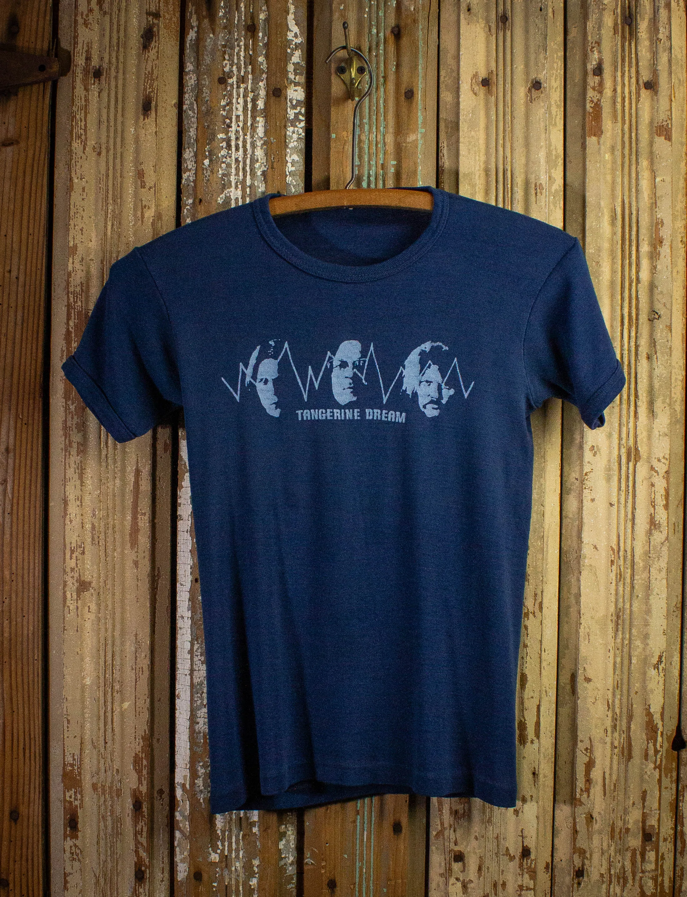 Vintage Tangerine Dream Graphic T Shirt 1975 Blue XS