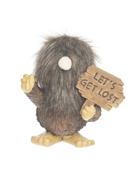 Wilderness Explorer Bigfoot Figurine: 5.5" Tall with 'Stay Wild' Sign