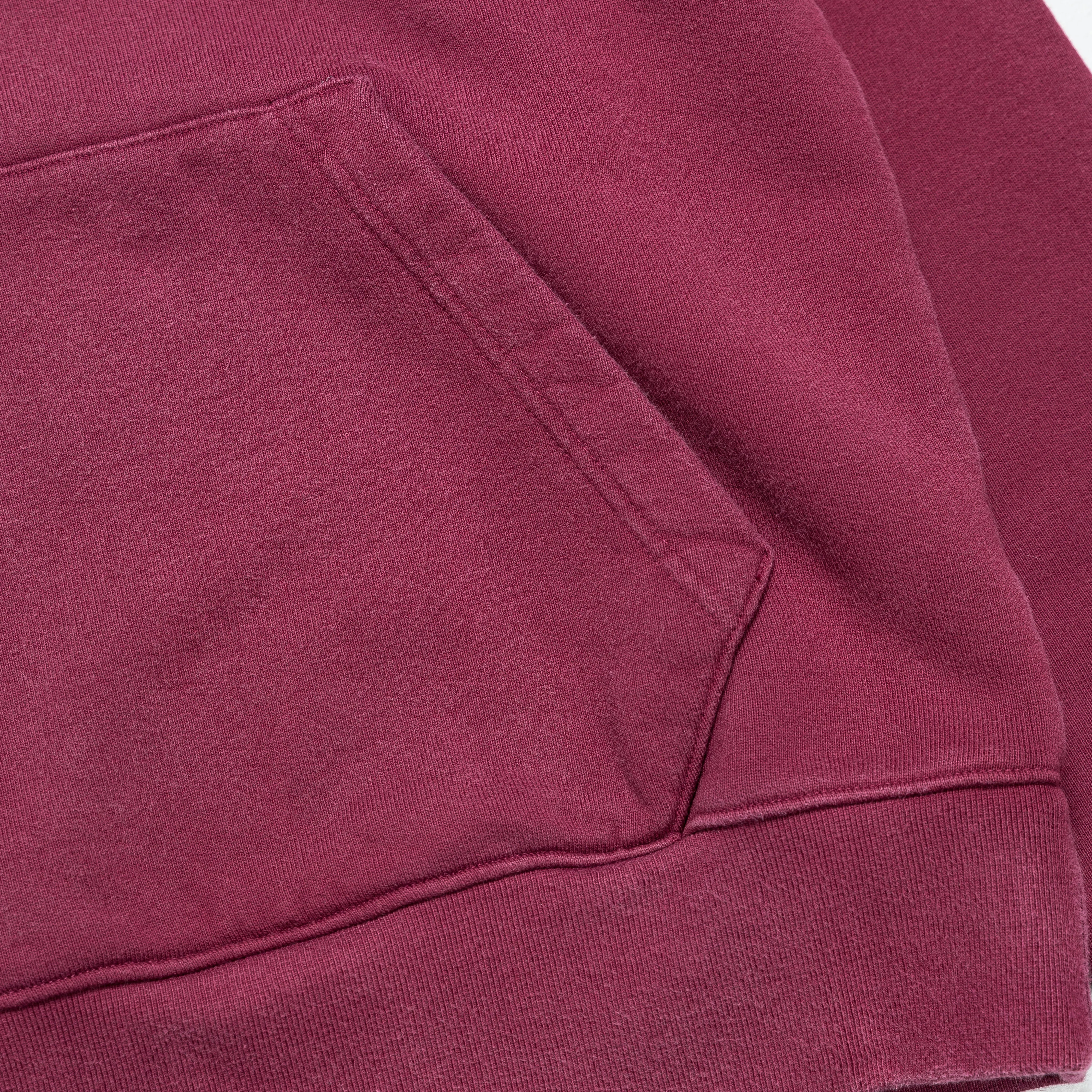 Wordmark Fleece Hoodie - Cherrywood Red/Sail