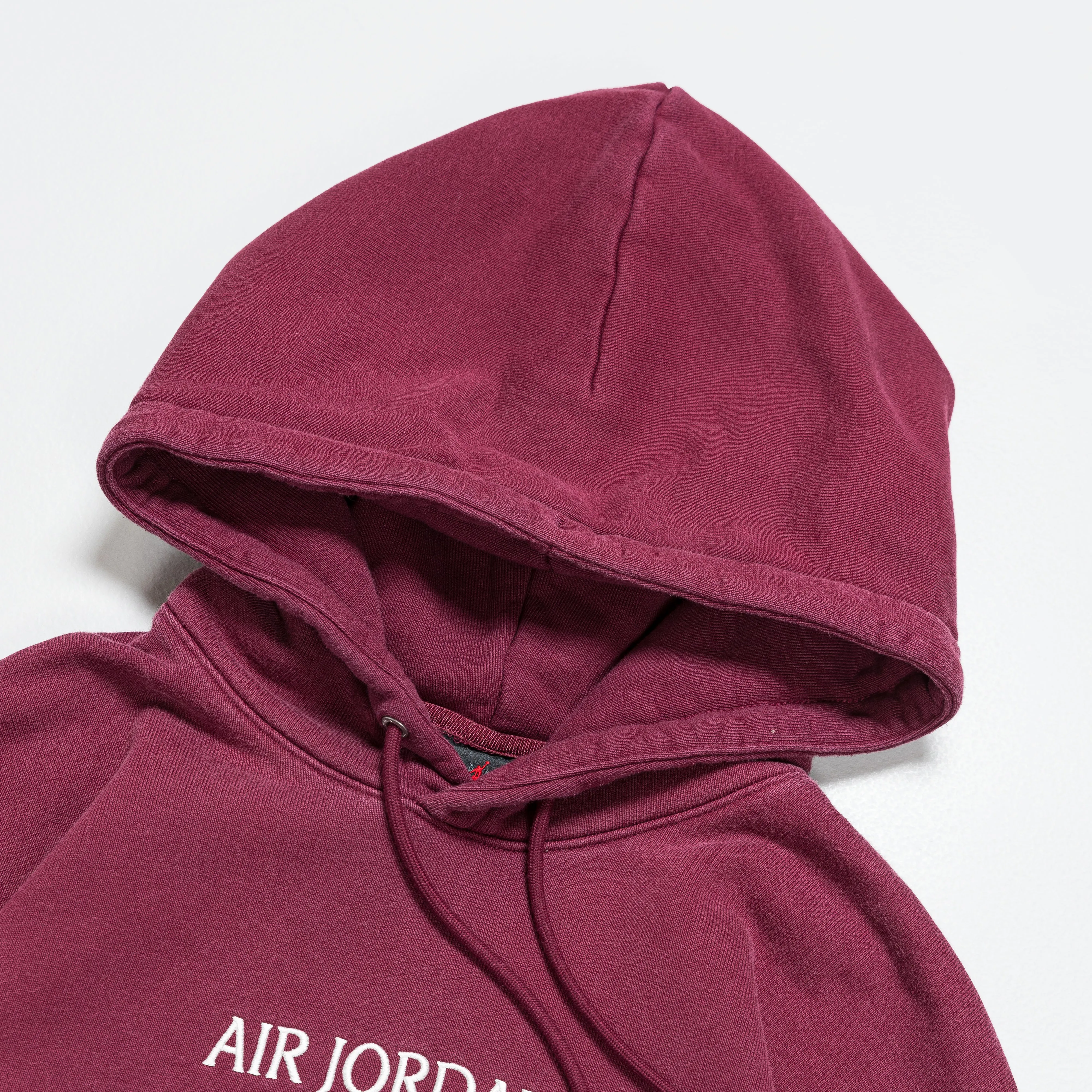 Wordmark Fleece Hoodie - Cherrywood Red/Sail